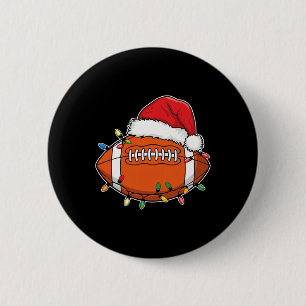 Santa Sports Design für Männer Jungs Weihnachtsfuß Button