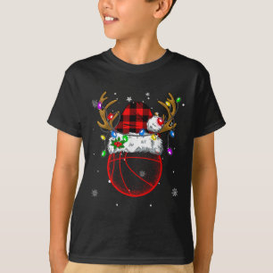 Santa Sports Rentier Männer Jungen Weihnachten Ske T-Shirt