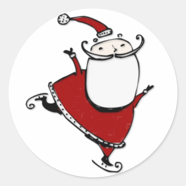 Santa Squad1 Runder Aufkleber (Vorderseite)