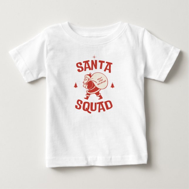 Santa Squad Baby T-shirt (Vorderseite)