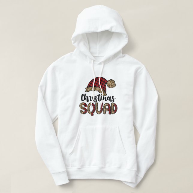 Santa Squad - Weihnachtsquadd Familie Matching Paj Hoodie (Design vorne)