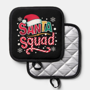 Santa Squad Xmas Squad Familie passt zur Santa Cre Topflappen