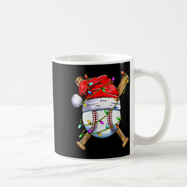 Santa Srts Design For Men Boys Christmas Baseball  Kaffeetasse (Rechts)