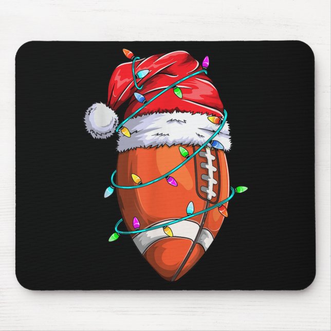 Santa Srts Design für Männer Jungen Weihnachtsfußb Mousepad (Vorne)