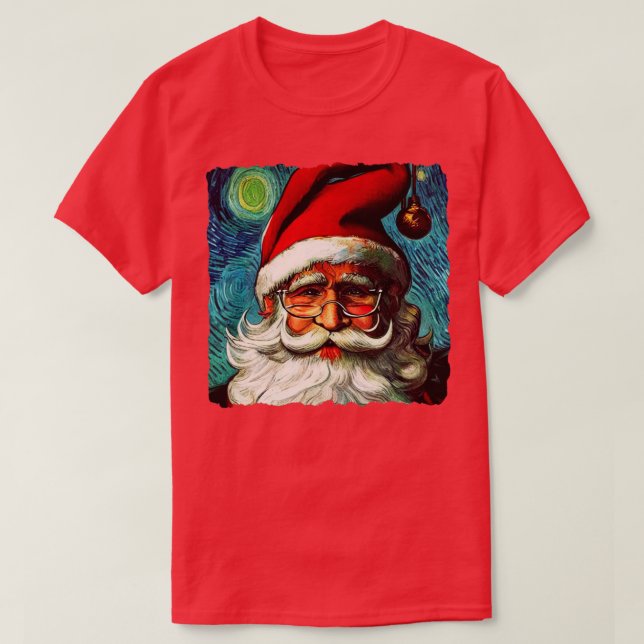 Santa Starry Night T-Shirt (Design vorne)