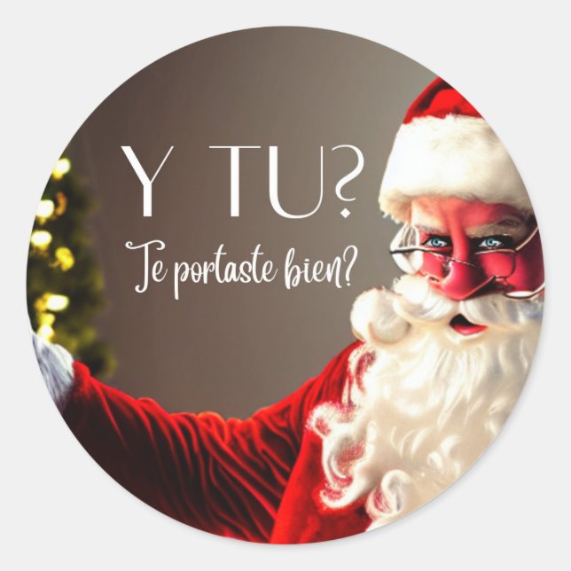 santa Sticker (Vorderseite)