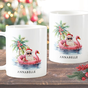 Santa-Strand-Weihnachten Kaffeetasse