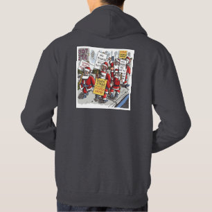 Santa Strike Männer dunkelgrauer Kapuzenpullover R Hoodie