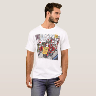 Santa Strike Männer weißes T-Shirt
