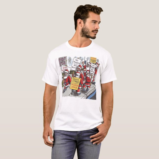 Santa Strike men white T-shirt (Vorne ganz)
