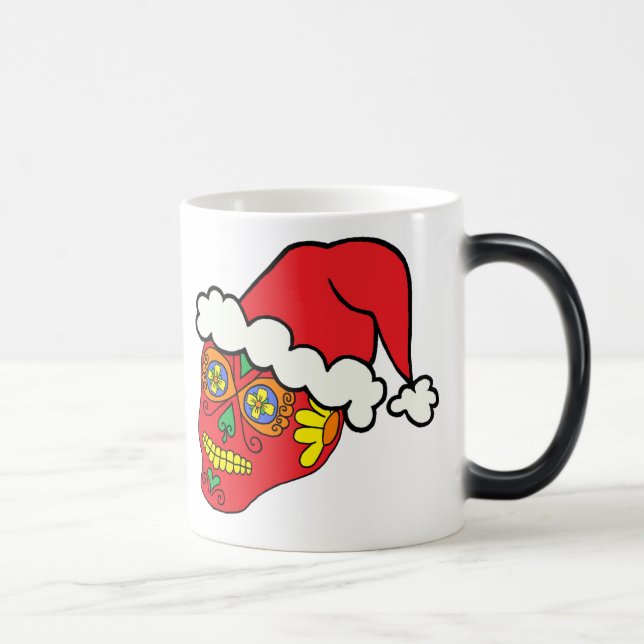 Santa Sugar Skull Verwandlungstasse (Rechts)