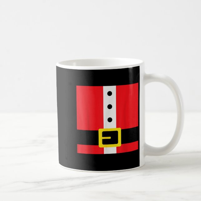 Santa Suit Christmas Costume Funny Cute Matching  Kaffeetasse (Rechts)