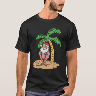 Santa Summer Swimsuit Sonniges Weihnachten im Juli T-Shirt