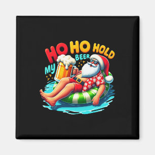 Santa Sungles Ho Ho Halt Mein Bier Weihnachten Im Magnet