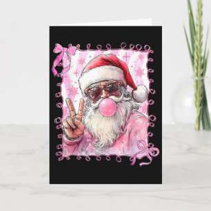 Santa Sungles Koketterie-Bogen Weihnachten Xmas Fa Karte