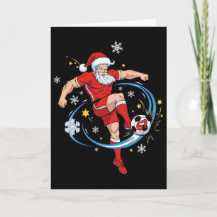 Santa Sungles Kostüm Six Seven Weihnachten Fußball Karte