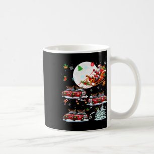 Santa Sungles Sleigh Rentier Police Cars Christma Kaffeetasse
