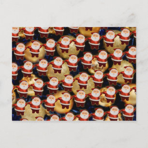 Santa Super dancing Feiertagspostkarte
