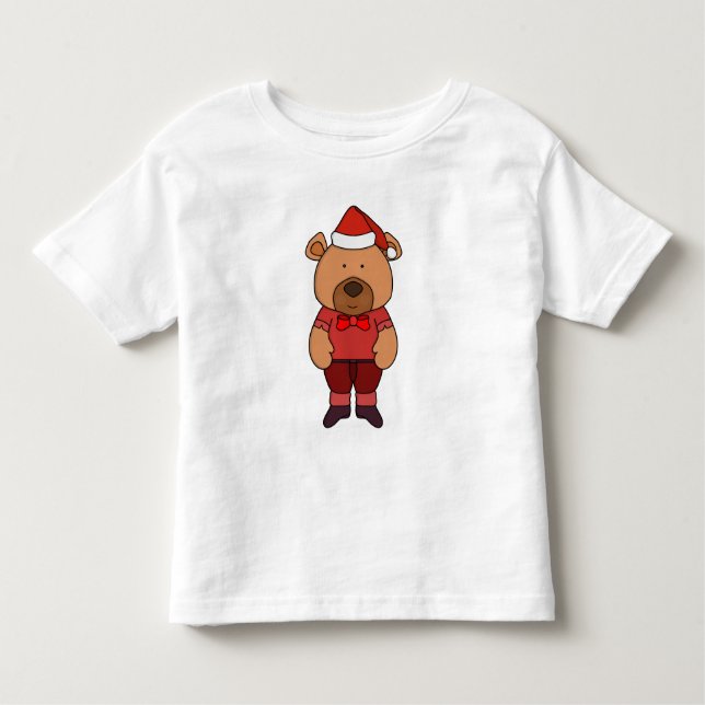 Santa Süßbär Kleinkind T-shirt (Vorderseite)