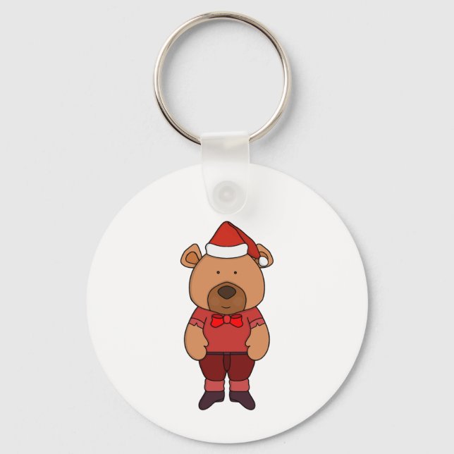 Santa Süßbär Schlüsselanhänger (Vorderseite)