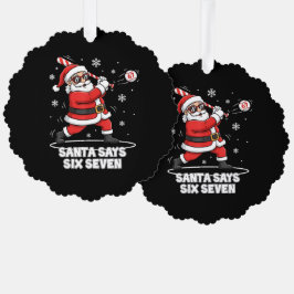 Santa Swings a Candy Cane: Gen Z’s “67”  Ornament Karte