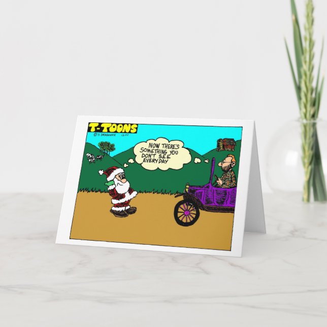 Santa T Feiertagskarte (Vorderseite)