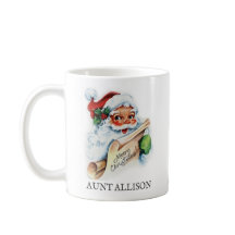 Santa Tasse, Vintag mit Name