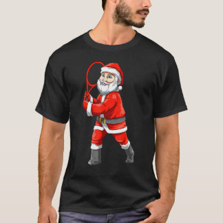 Santa Tennis Weihnachten T-Shirt