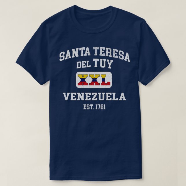 Santa Teresa del Tuy Venezuela XXL Athletisches De T-Shirt (Design vorne)