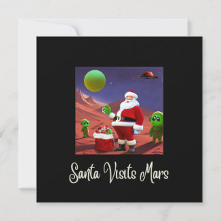 SANTA & THE AUSSERIRDISCHEN, Funny Christmas Card Feiertagskarte
