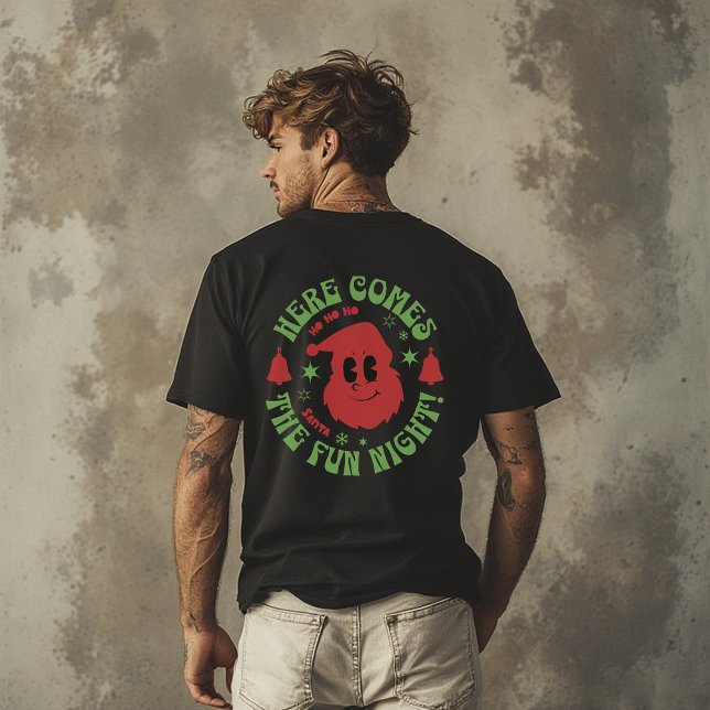 Santa the fun night Funny, Mean Guy Noël Christmas T-Shirt (Von Creator hochgeladen)