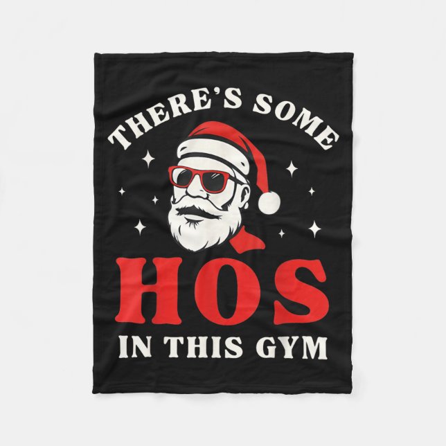 Santa There's Some Hos In This Gym  Fleecedecke (Vorderseite)