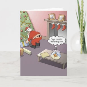 Santa Thong Feiertagskarte