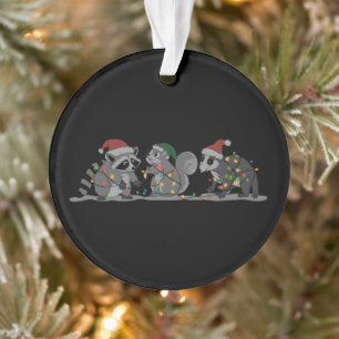 Santa-Tiere Xmas Verrückte Waschbär Opossum Eichhö Ornament