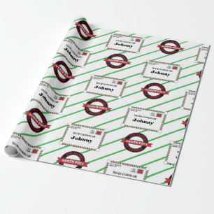 Santa Toy Factory Sonderlieferung für Kinder Geschenkpapier