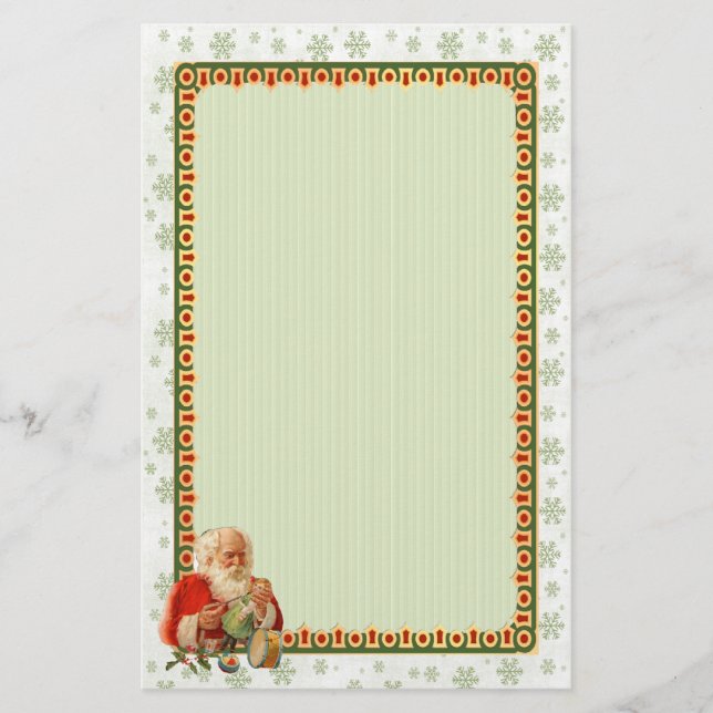 Santa Toy Maker Briefpapier (Vorderseite)
