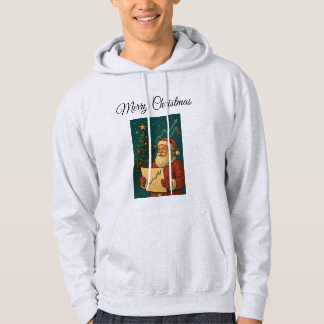 Santa Trader Christmas Hoodie (Vorderseite)
