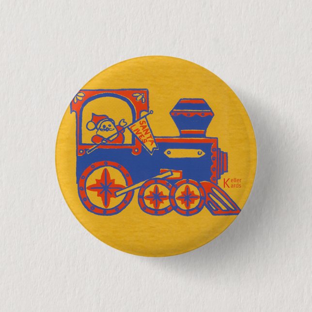 Santa Train Button (Vorderseite)