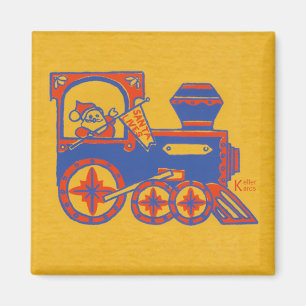 Santa Train Magnet
