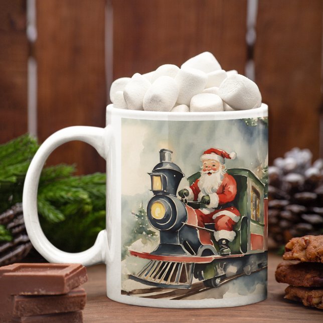 Santa Train Weihnachten Kaffeetasse (Von Creator hochgeladen)