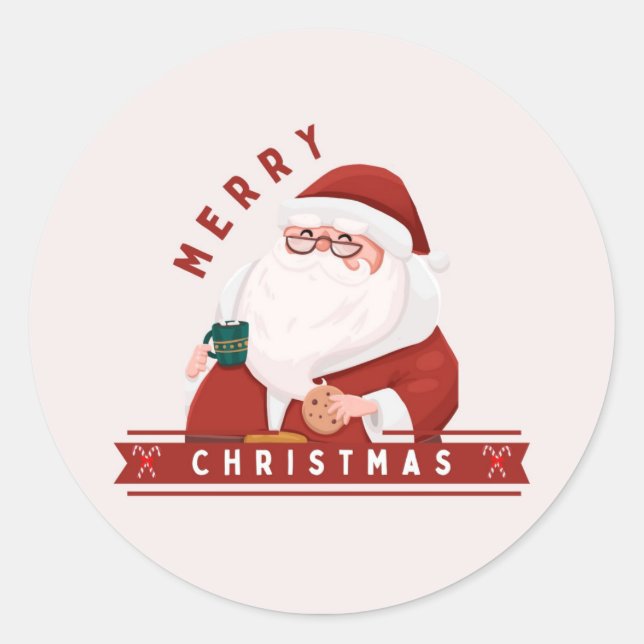 Santa & Tree Magic – Christmas Stickers & Invites (Vorderseite)