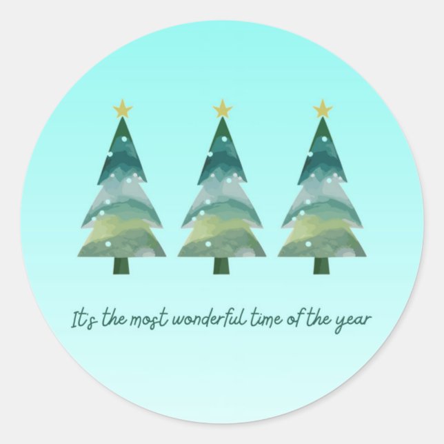 Santa & Tree Magic – Christmas Stickers & Invites (Vorderseite)