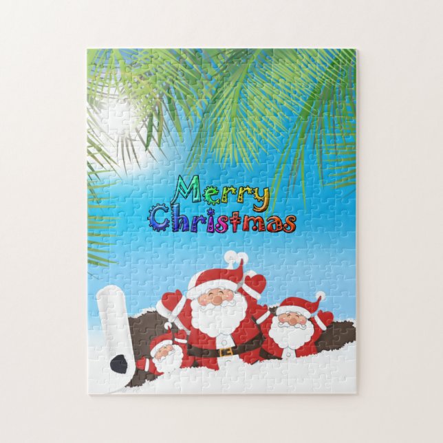 Santa Tropical Puzzle (Vertikal)