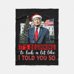 Santa Trump fängt an, so auszusehen wie ich Fleecedecke