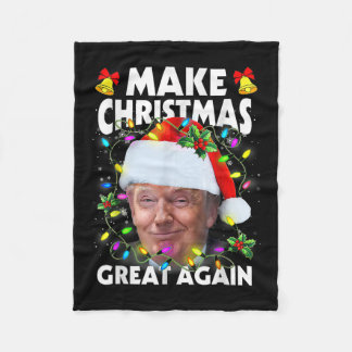 Santa Trump macht Weihnachten wieder großartig Häs Fleecedecke