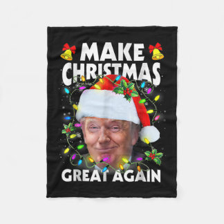 Santa Trump macht Weihnachten wieder großartig Häs Fleecedecke
