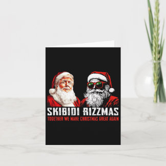 Santa Trump Skibidi Rizzmas Weihnachten großartig  Karte