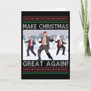 Santa Trump Tanz Mach Weihnachten wieder großartig Karte