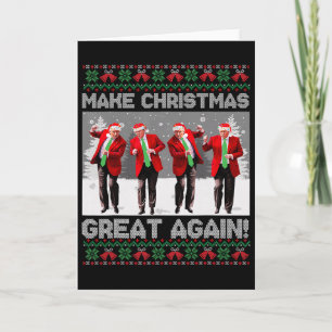 Santa Trump Tanz Mach Weihnachten wieder großartig Karte