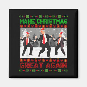 Santa Trump Tanz Mach Weihnachten wieder großartig Magnet